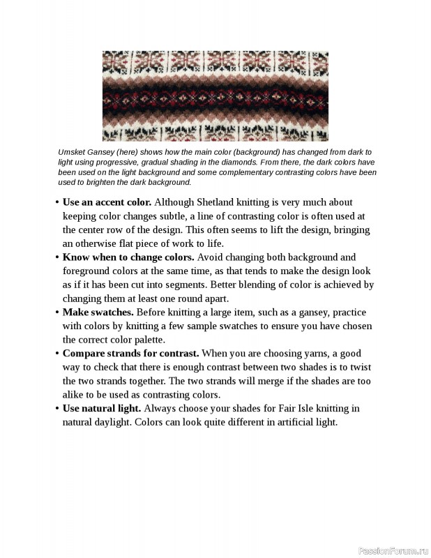 Вязаные проекты в книге «Fair Isle Knitting Tradition».