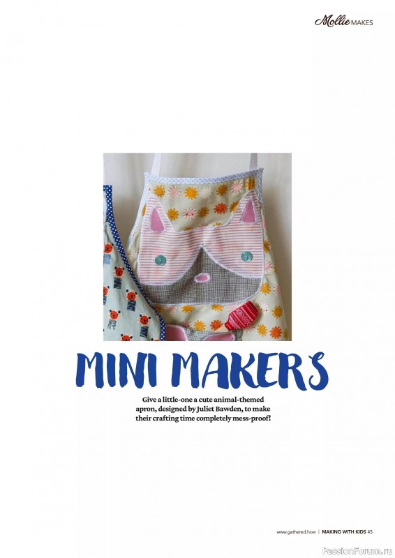 Коллекция проектов для рукодельниц в журнале «Mollie Makes – Making with Kids 2025»