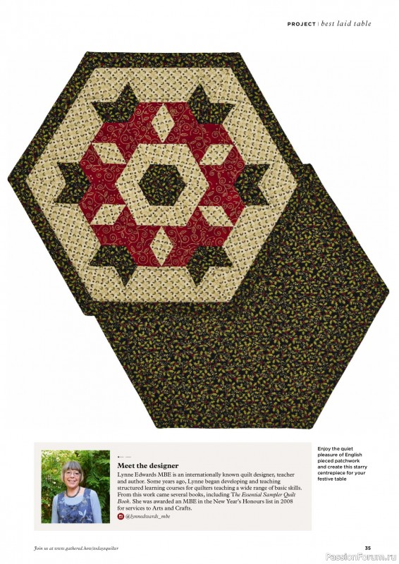Коллекция проектов для рукодельниц в журнале «Todays Quilter №133 2025»