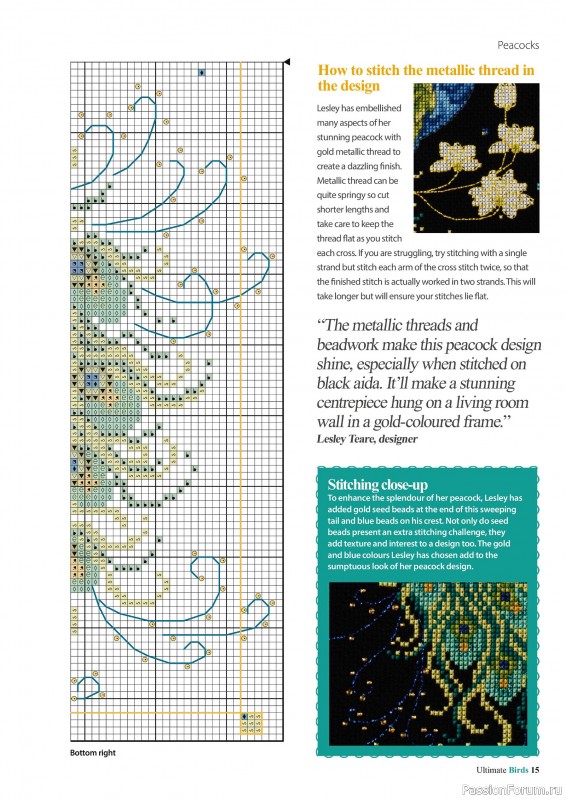 Коллекция вышивки в журнале «Cross Stitch Birds - March 2025»