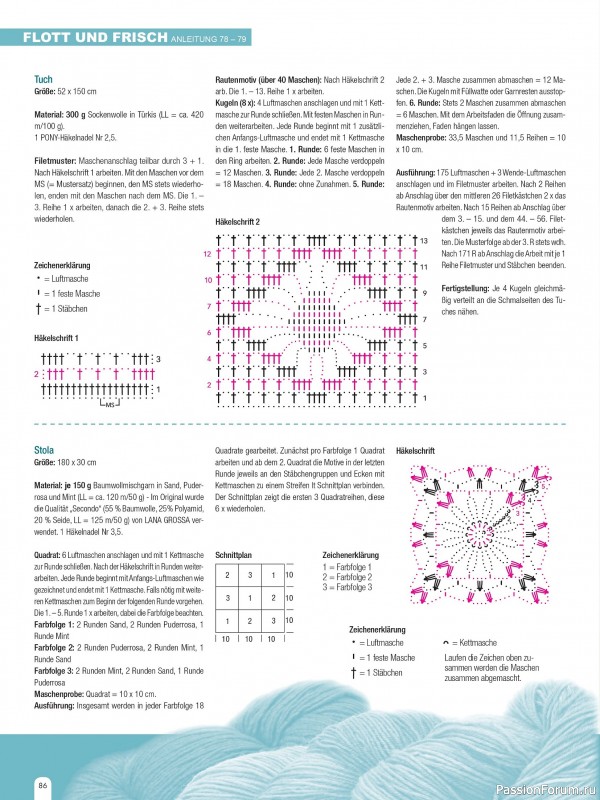 Вязаные модели в журнале &laquo;Hundert Seiten voller Ideen №1 2026 - Tucher & Schals&raquo;