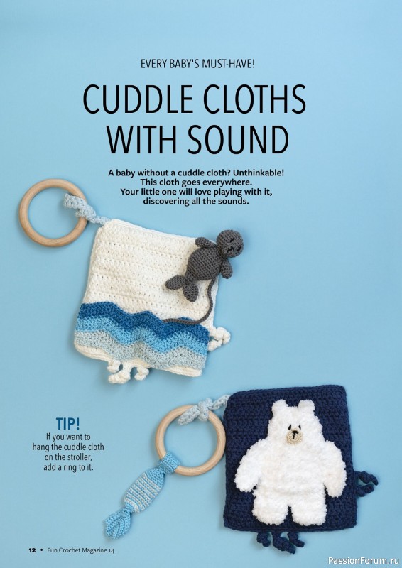 Вязаные проекты крючком в журнале «Fun Crochet Magazine №14 2023»