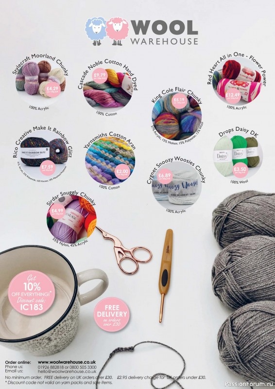 Вязаные проекты крючком в журнале «Inside Crochet №183 2025»