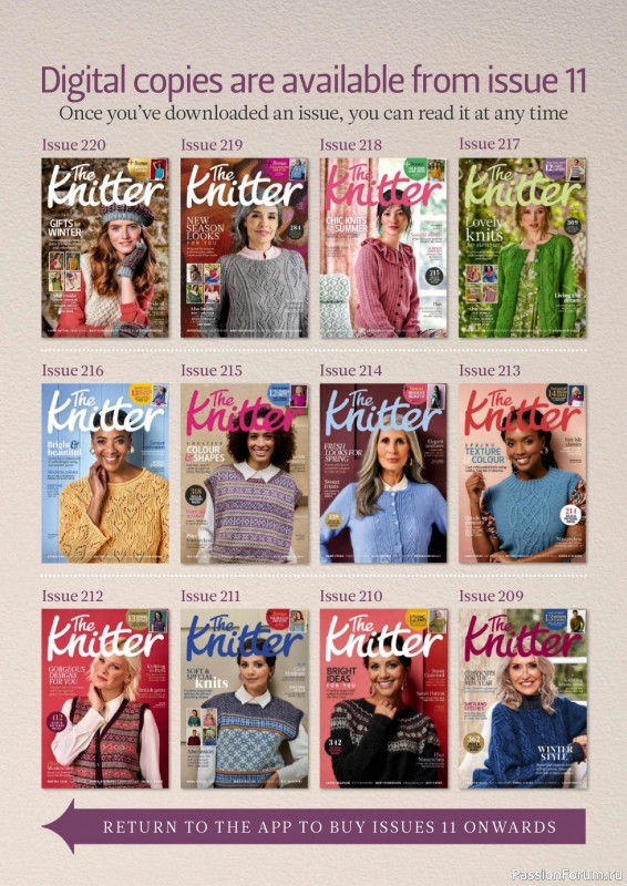 Вязаные проекты спицами в журнале &laquo;The Knitter №225 2026&raquo;