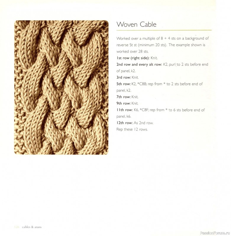 Вязаные проекты в книге &laquo;Cables & Aran Stitches-250 to Knit&raquo;