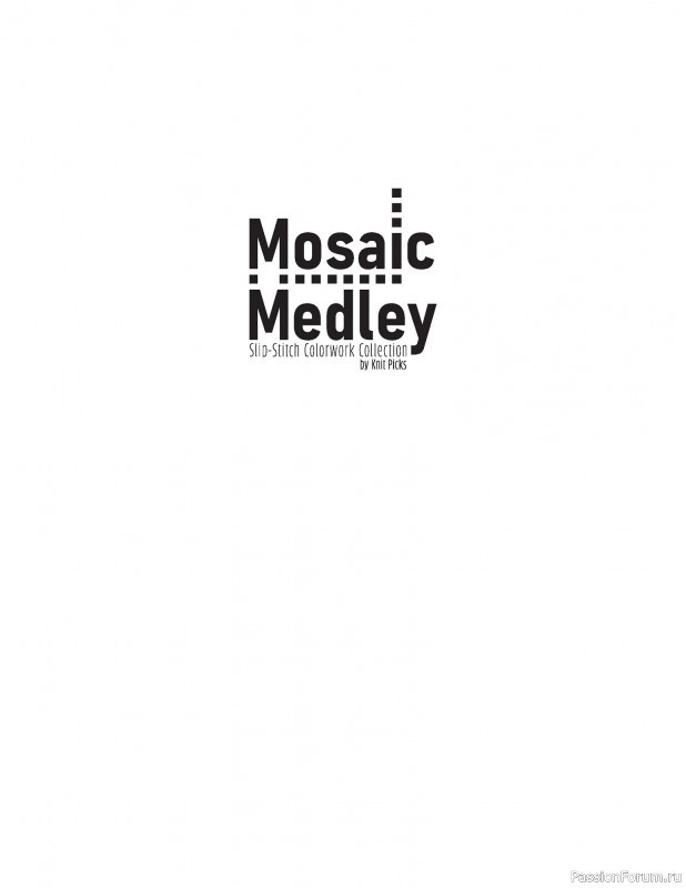 Вязаные проекты в книге «Mosaic Medley»