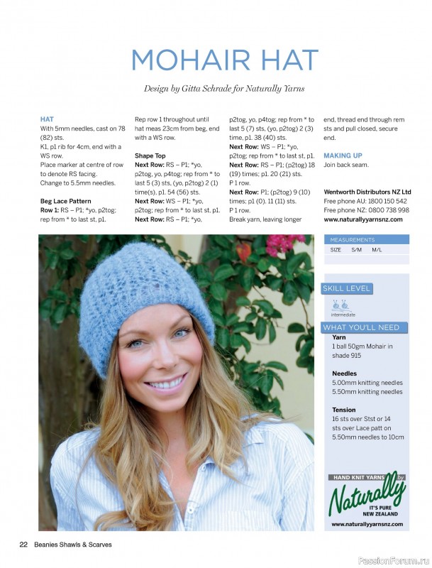 Вязаные проекты в журнале «Beanies Shawls & Scarves №6 2025»