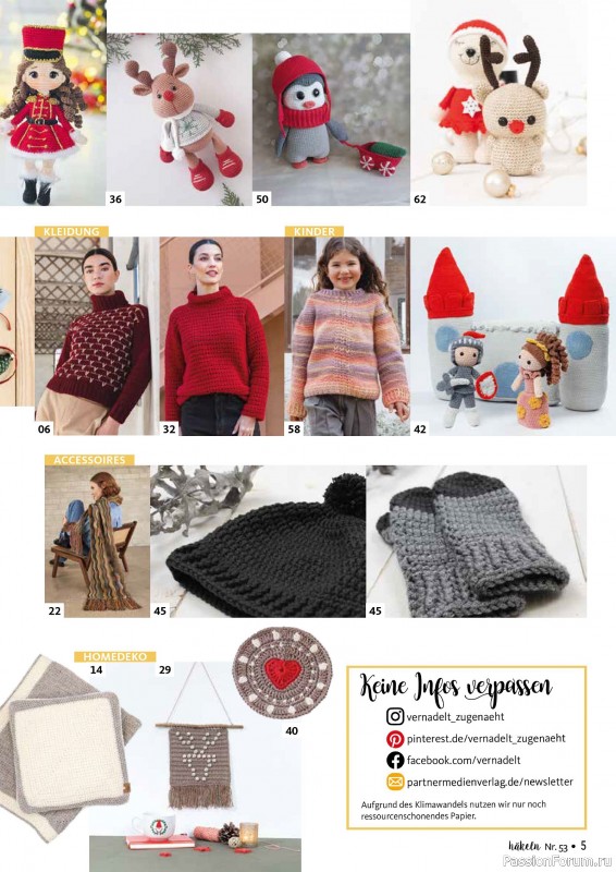 Вязаные проекты в журнале «Hakeln das Maschen Magazin №53 2025»