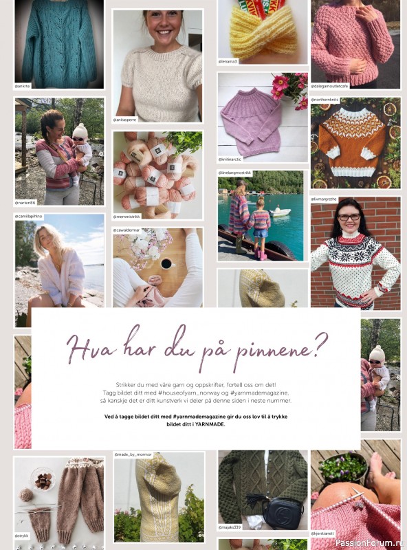 Вязаные проекты в журнале «Yarnmade №2 2019 Autumn & Winter Collection».