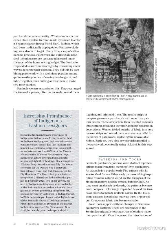 Коллекция проектов для рукодельниц в журнале &laquo;PieceWork - Spring 2025&raquo;