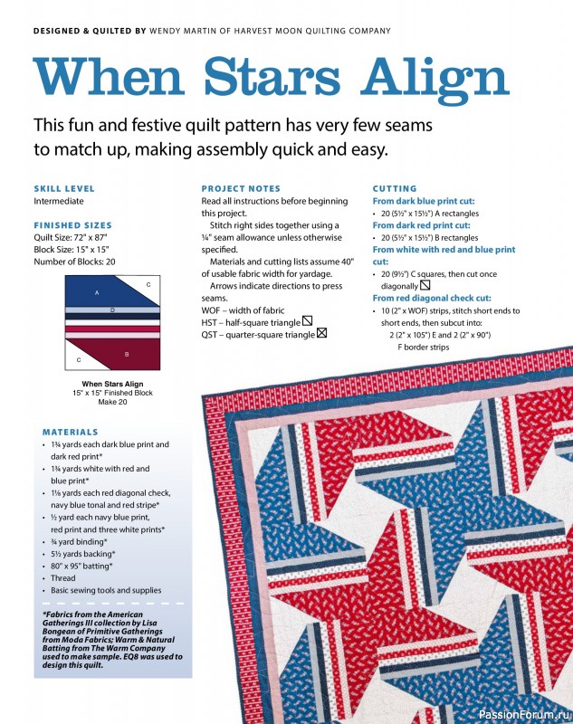 Коллекция проектов для рукодельниц в журнале &laquo;Quilter's World - Summer 2026&raquo;