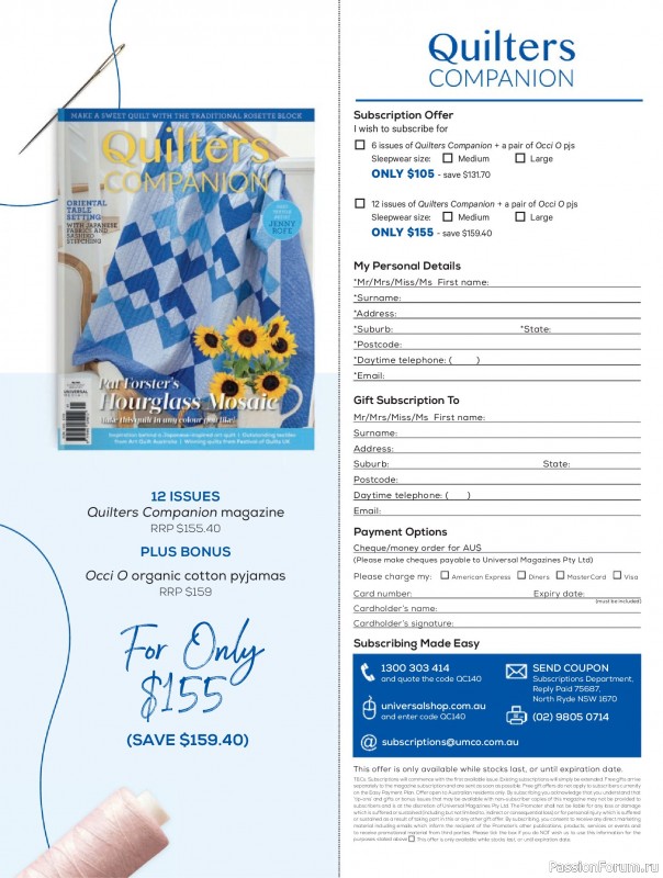 Коллекция проектов для рукодельниц в журнале &laquo;Quilters Companion №140 2026&raquo;
