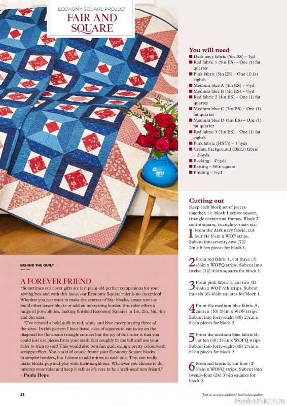 Коллекция проектов для рукодельниц в журнале «Todays Quilter №126 2025»