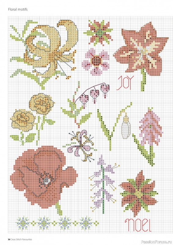 Коллекция вышивки в журнале «Cross Stitch Favourites - Flowers 2026»