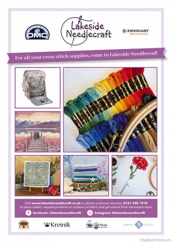 Коллекция вышивки в журнале &laquo;Cross Stitch Favourites - Spring 2025&raquo;