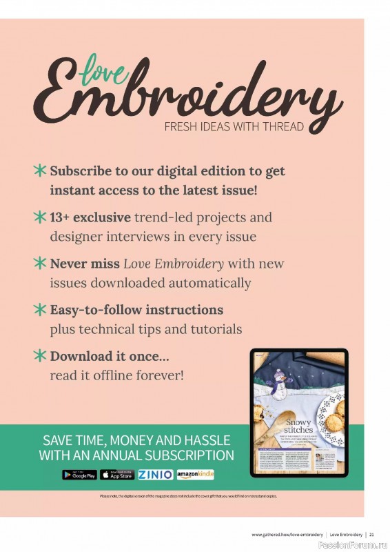 Коллекция вышивки в журнале «Love Embroidery №73 2025»