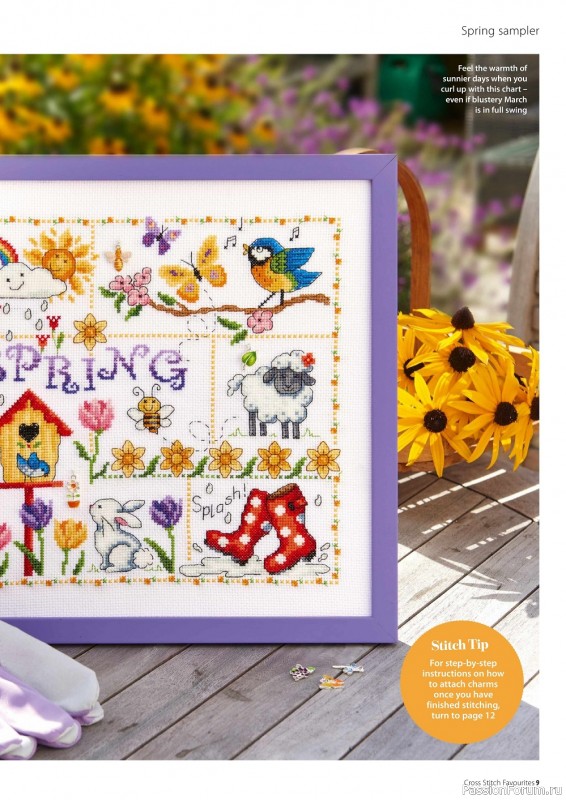 Коллекция вышивки крестиком в журнале «Cross Stitch Favourites - Spring/Summer 2022»