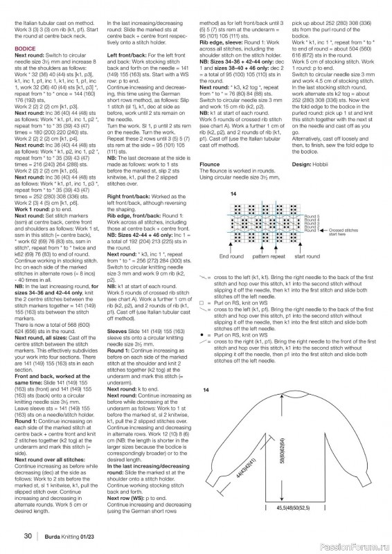 Вязаные модели в журнале «B-Knitting №1 2023»