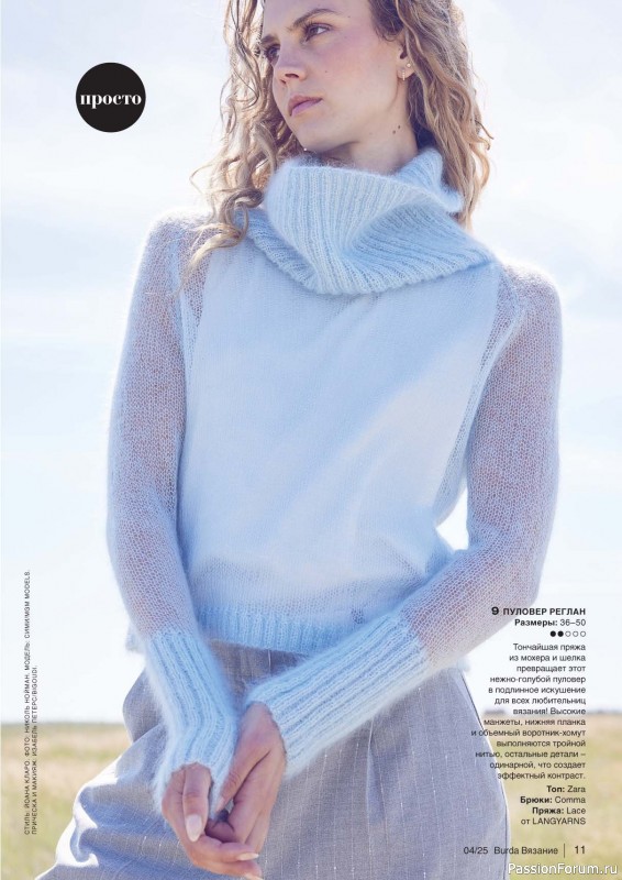 Вязаные модели в журнале «B-Вязание №4 2025»