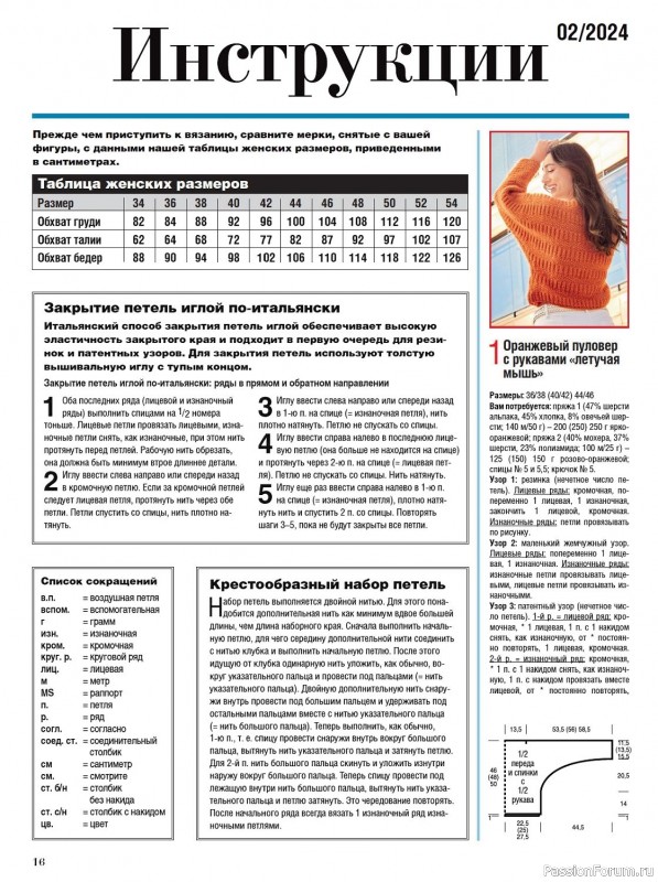 Вязаные модели в журнале «Сабрина №2 2024»