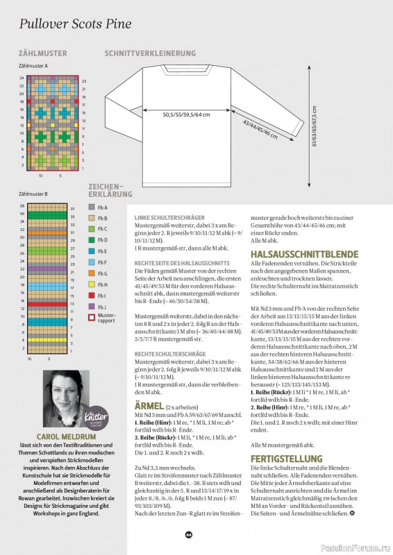 Вязаные модели в журнале «The Knitter №60 2022 Germany»
