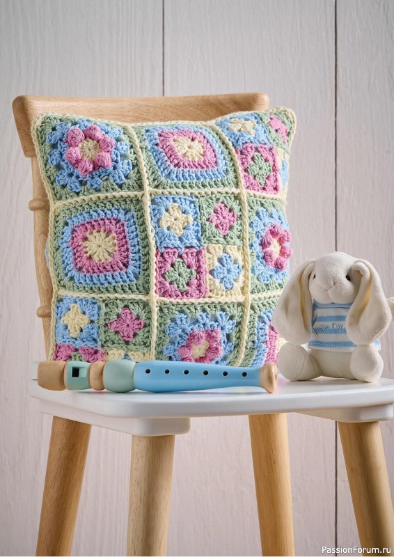 Вязаные проекты крючком в журнале «Crochet Granny Squares - 1st Edition 2025»