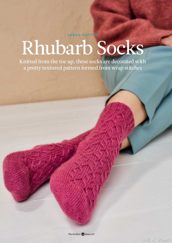 Вязаные проекты спицами в журнале «The Knitter №227 2026»