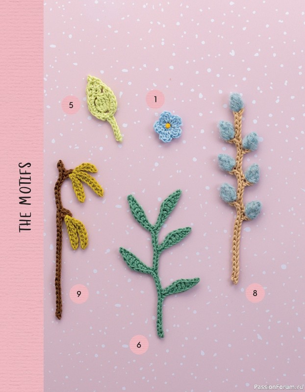 Bязаные проекты в журнале «100 crochet: flowers, plants and petals»