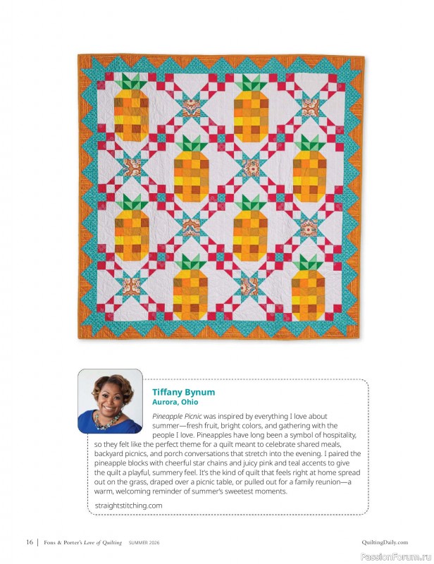 Коллекция проектов для рукодельниц в журнале «Love of Quilting - Summer 2026»