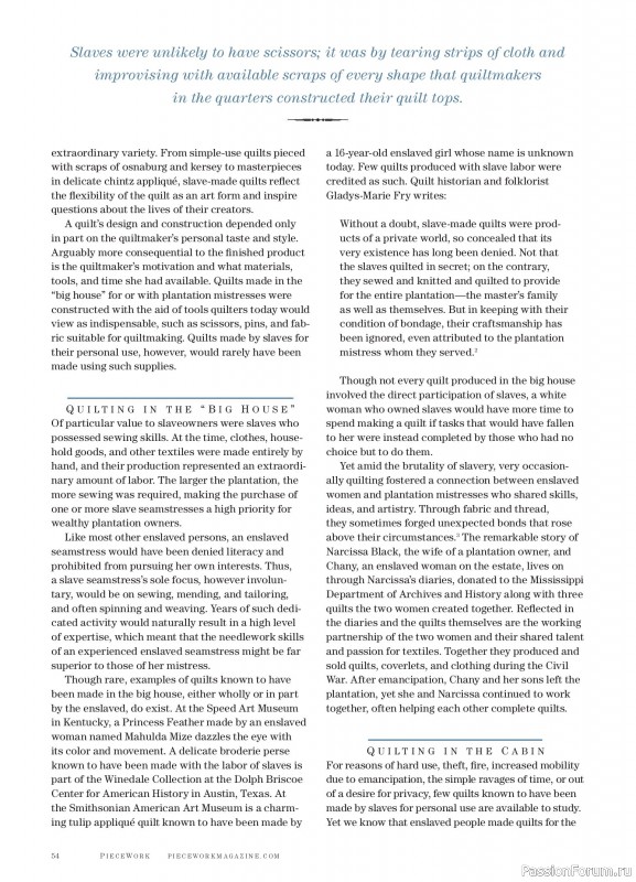 Коллекция проектов для рукодельниц в журнале &laquo;PieceWork - Spring 2025&raquo;