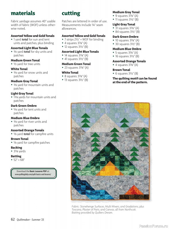 Коллекция проектов для рукодельниц в журнале «Quiltmaker №221 2025»