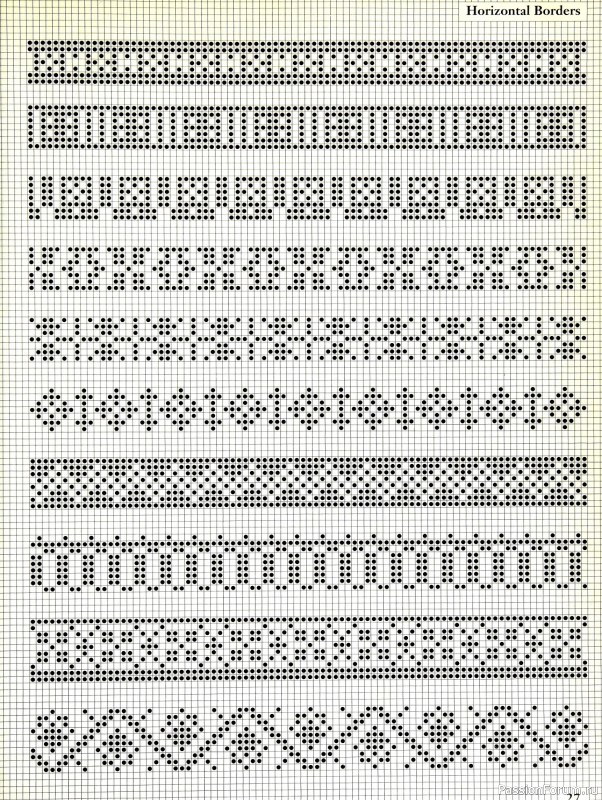 Коллекция узоров в книге «Charts for Colour Knitting»