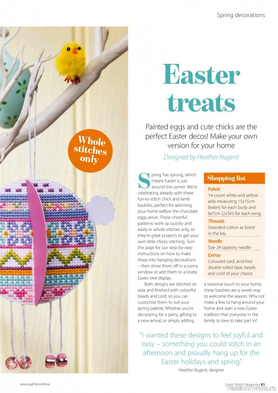 Коллекция вышивки в журнале &laquo;Cross Stitch Favourites - Spring 2025&raquo;