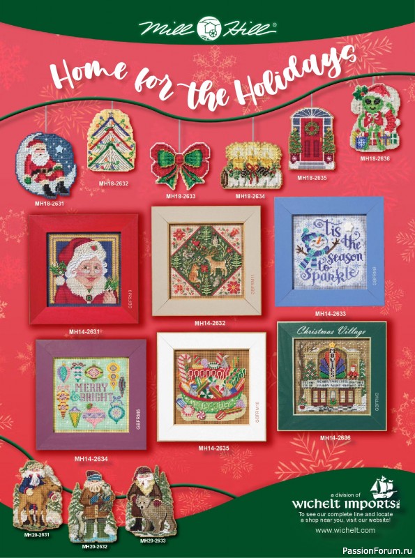 Коллекция вышивки в журнале «Just CrossStitch - Christmas 2026»