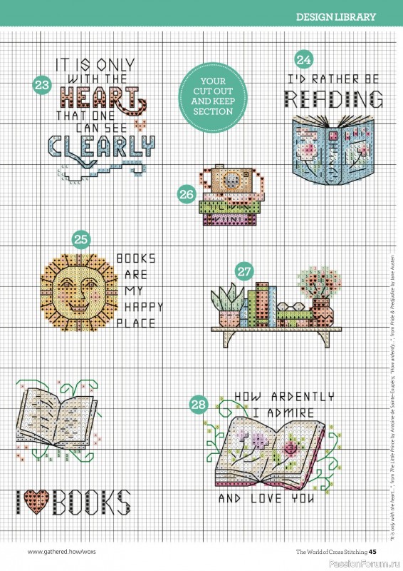 Коллекция вышивки в журнале «The World of Cross Stitching №358 2025»