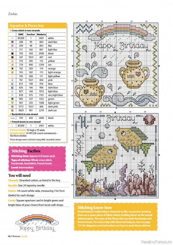 Коллекция вышивки в журнале «Ultimate CrossStitch – Cards 2026»