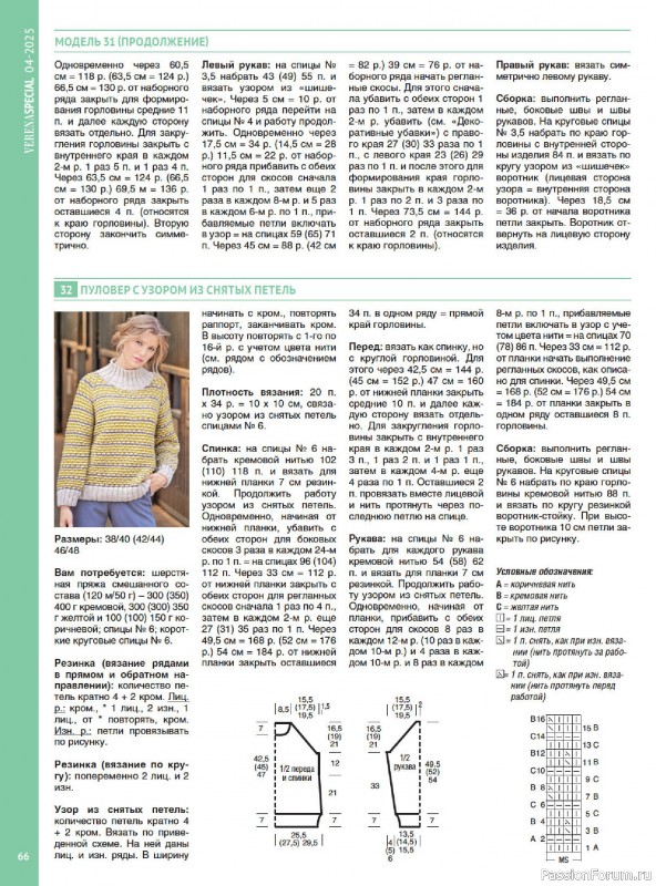 Вязаные модели в журнале &laquo;Модное вязание №4 2025&raquo;