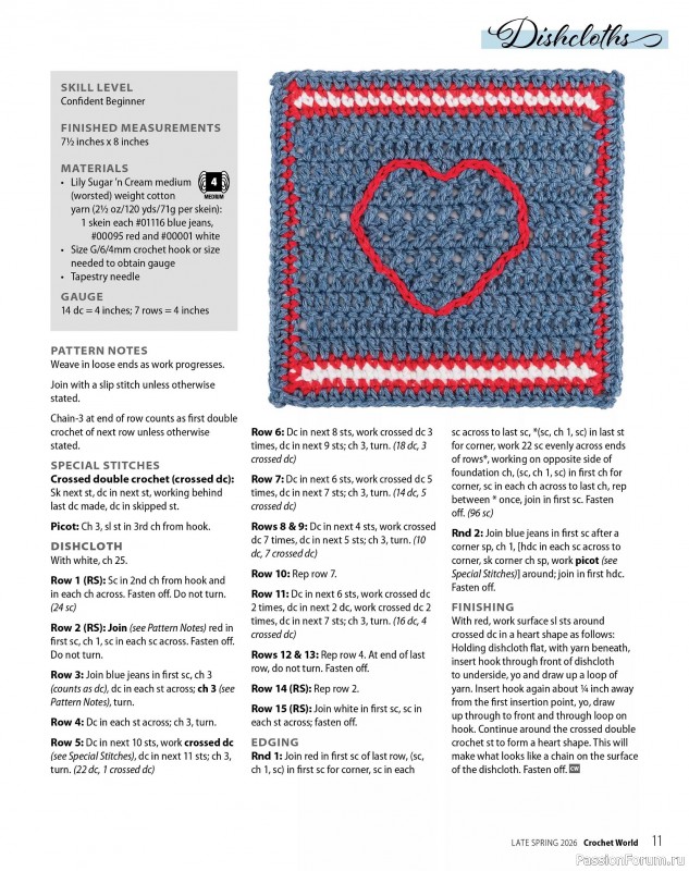 Вязаные проекты крючком в журнале &laquo;Crochet World Specials - Late Spring 2026&raquo;