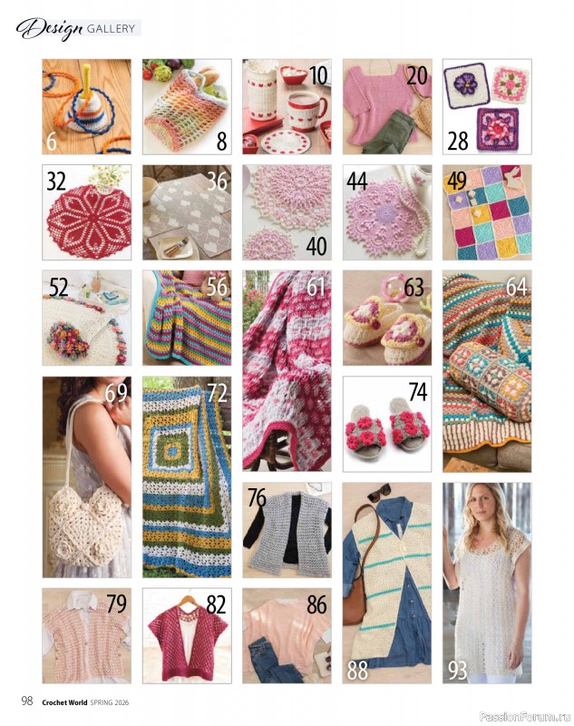 Вязаные проекты крючком в журнале &laquo;Crochet World - Spring 2026&raquo;