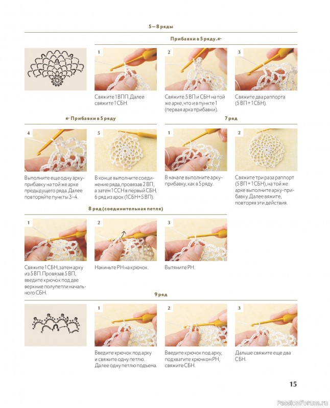 Вязаные проекты в книге &laquo;Ажурное вязание крючком с Казе Кобо&raquo;