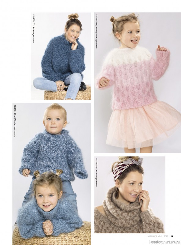 Вязаные проекты в журнале &laquo;Yarnmade №1 2018 Spring & Summer&raquo;.