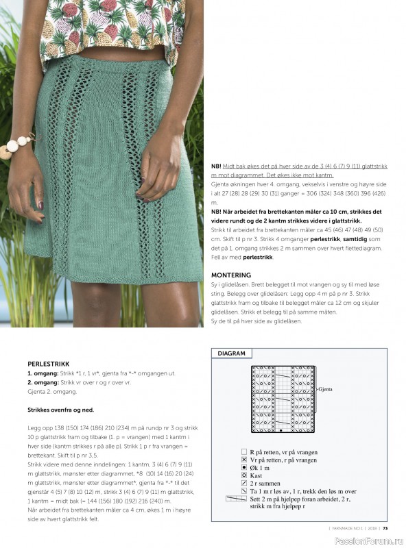 Вязаные проекты в журнале &laquo;Yarnmade №1 2018 Spring & Summer&raquo;.