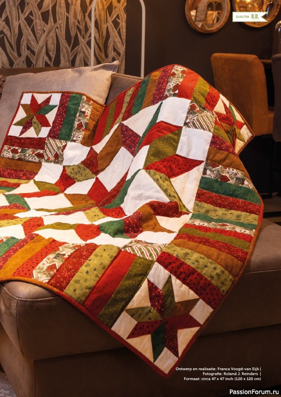 Коллекция проектов для рукодельниц в журнале «Stitch & Quilt №94 Kerstspecial 2025»