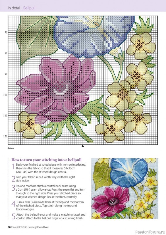 Коллекция вышивки в журнале «Cross Stitch Gold - Floral Collection 2023»