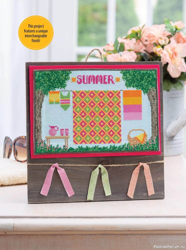 Коллекция вышивки в журнале «Just CrossStitch - Summer 2024»