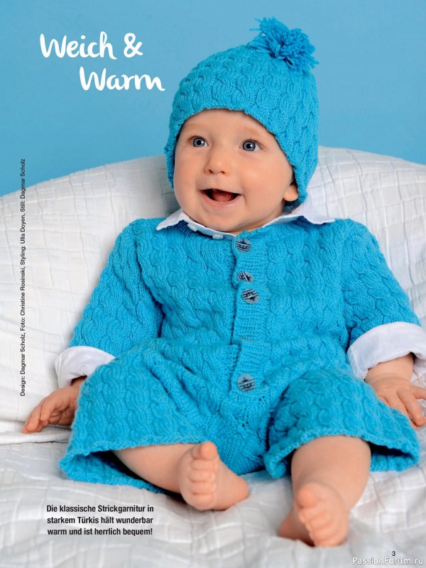 Вязаные модели для детей в журнале «Baby Strick №3 2025»