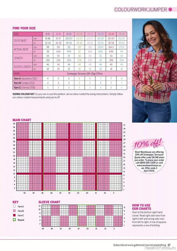 Вязаные проекты крючком в журнале «Simply Knitting №248 2024»