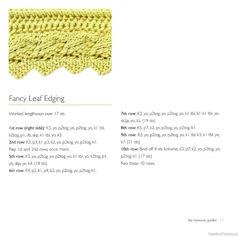Вязаные проекты в книге &laquo;Knit Edgings & Trims 150 Stitches&raquo;.