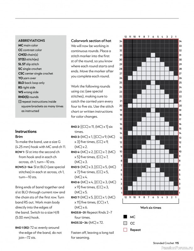 Вязаные проекты в книге «Modern Guide to Colorwork Crochet».