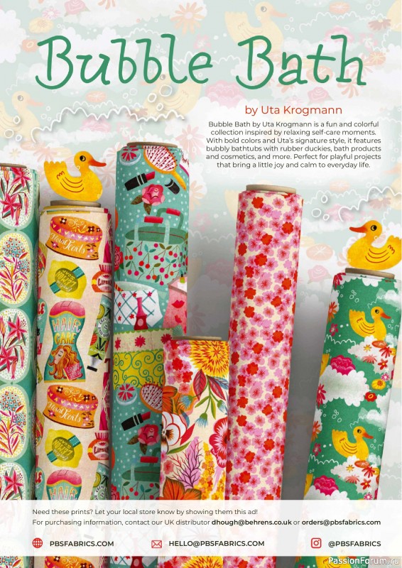Коллекция проектов для рукодельниц в журнале «Love Patchwork & Quilting №156 2025»